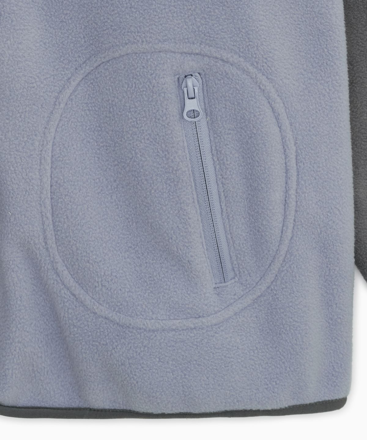 오헤시오(OHESHIO) MINI LOGO FLEECE ZIP-UP, SKY BLUE