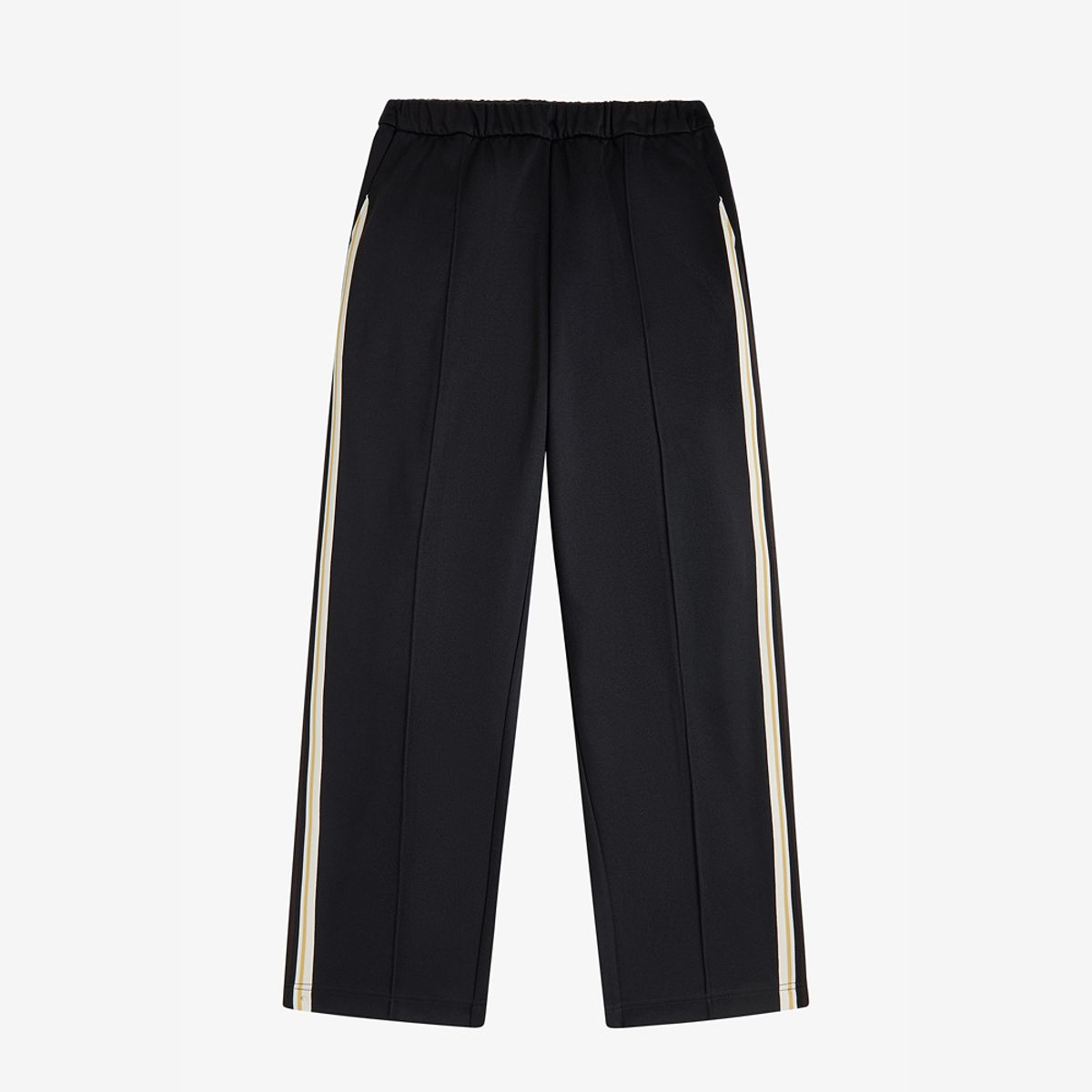 프레드페리(FRED PERRY) [Sharp] 니트 테잎 트랙 팬츠 - 블랙 AFPM2G33304-102