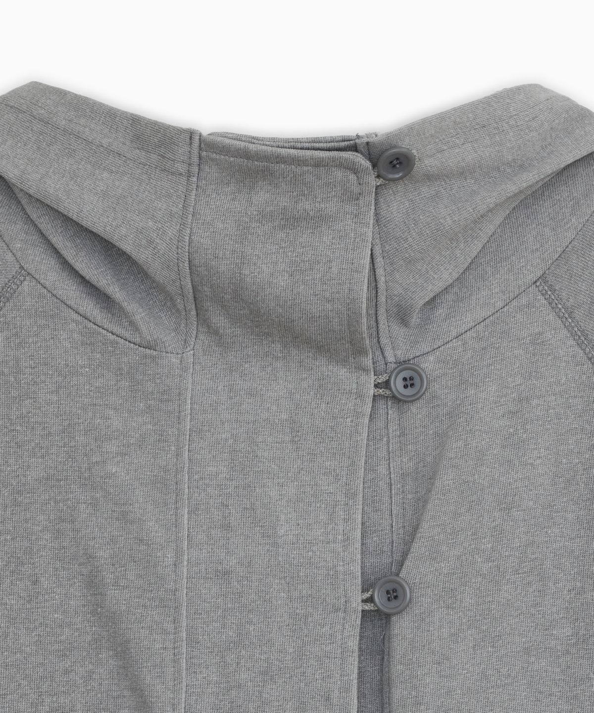 오헤시오(OHESHIO) RAGLAN BUTTON HOODED ZIP-UP, GRAY