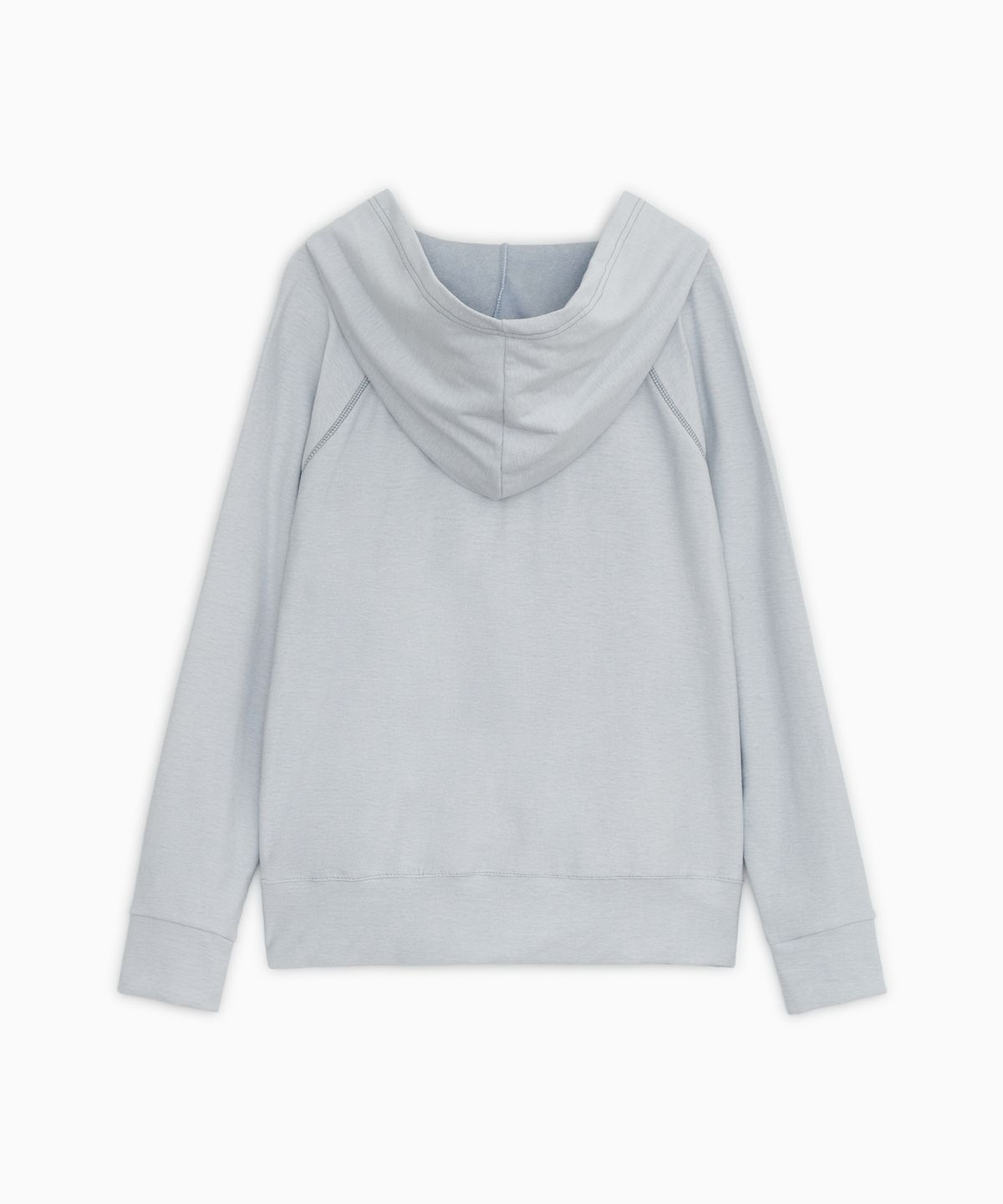 오헤시오(OHESHIO) RAGLAN BUTTON HOODED ZIP-UP, SKY BLUE
