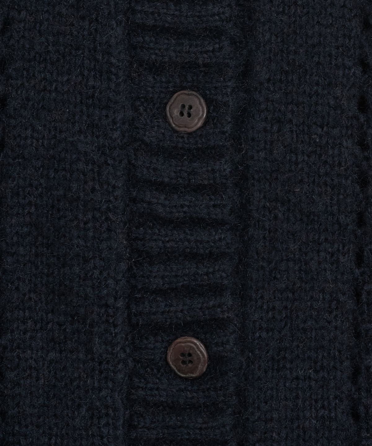 오헤시오(OHESHIO) PUNCHING ROUND COLLAR CARDIGAN, NAVY