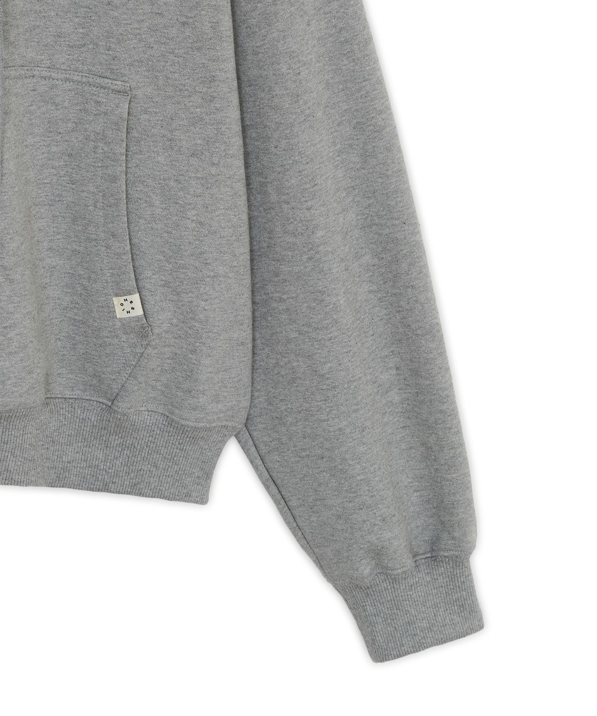오헤시오(OHESHIO) LOGO PATCH HOODED ZIP-UP, FLORAL MELANGE