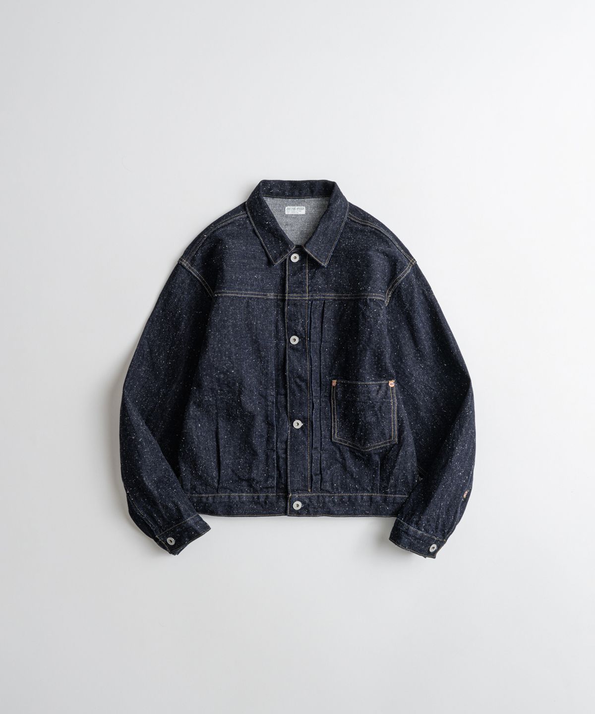 비헤비어(BEHEAVYER) DISTRESSED TYPE-1 DENIM JACKET nep indigo