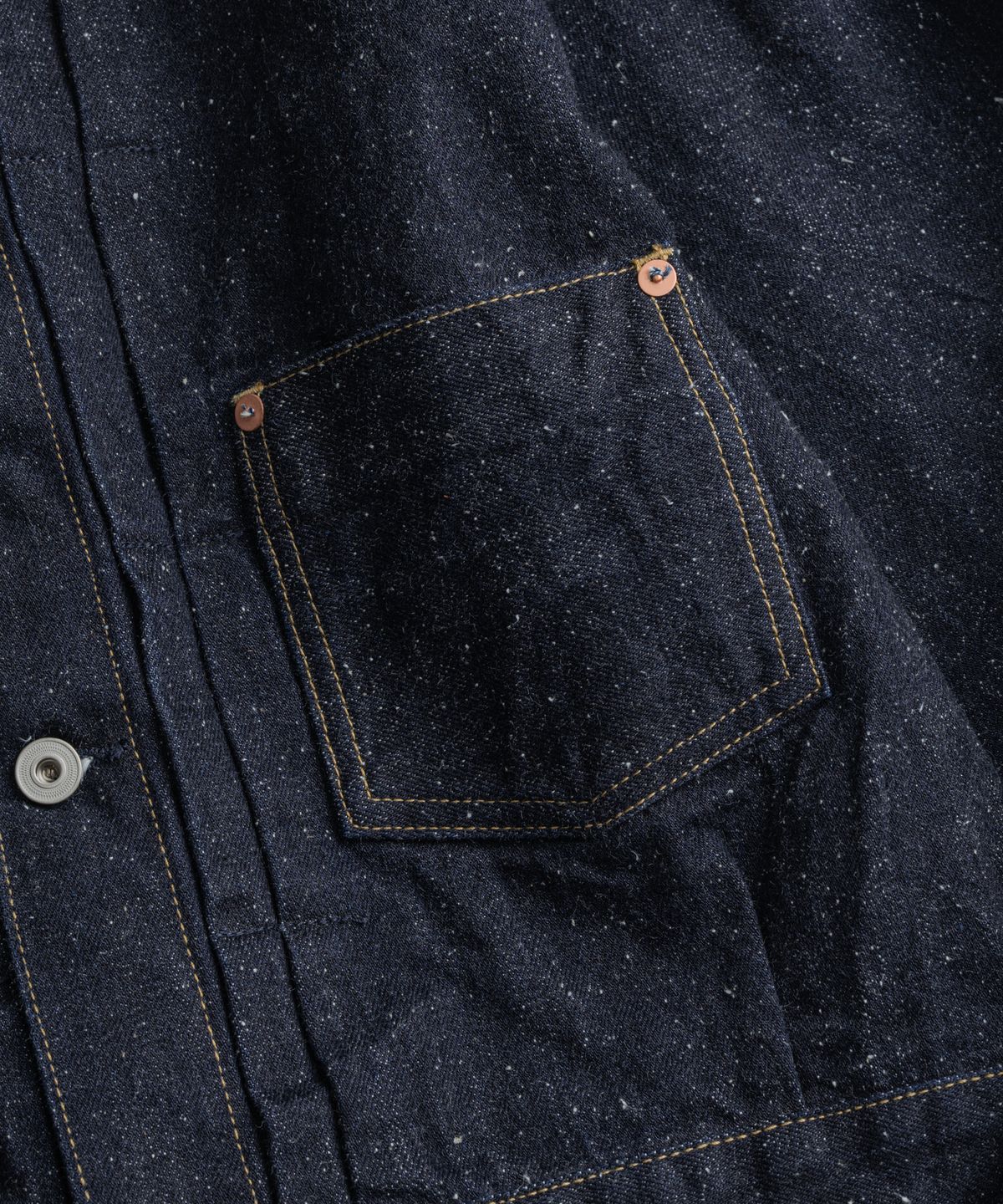 비헤비어(BEHEAVYER) DISTRESSED TYPE-1 DENIM JACKET nep indigo