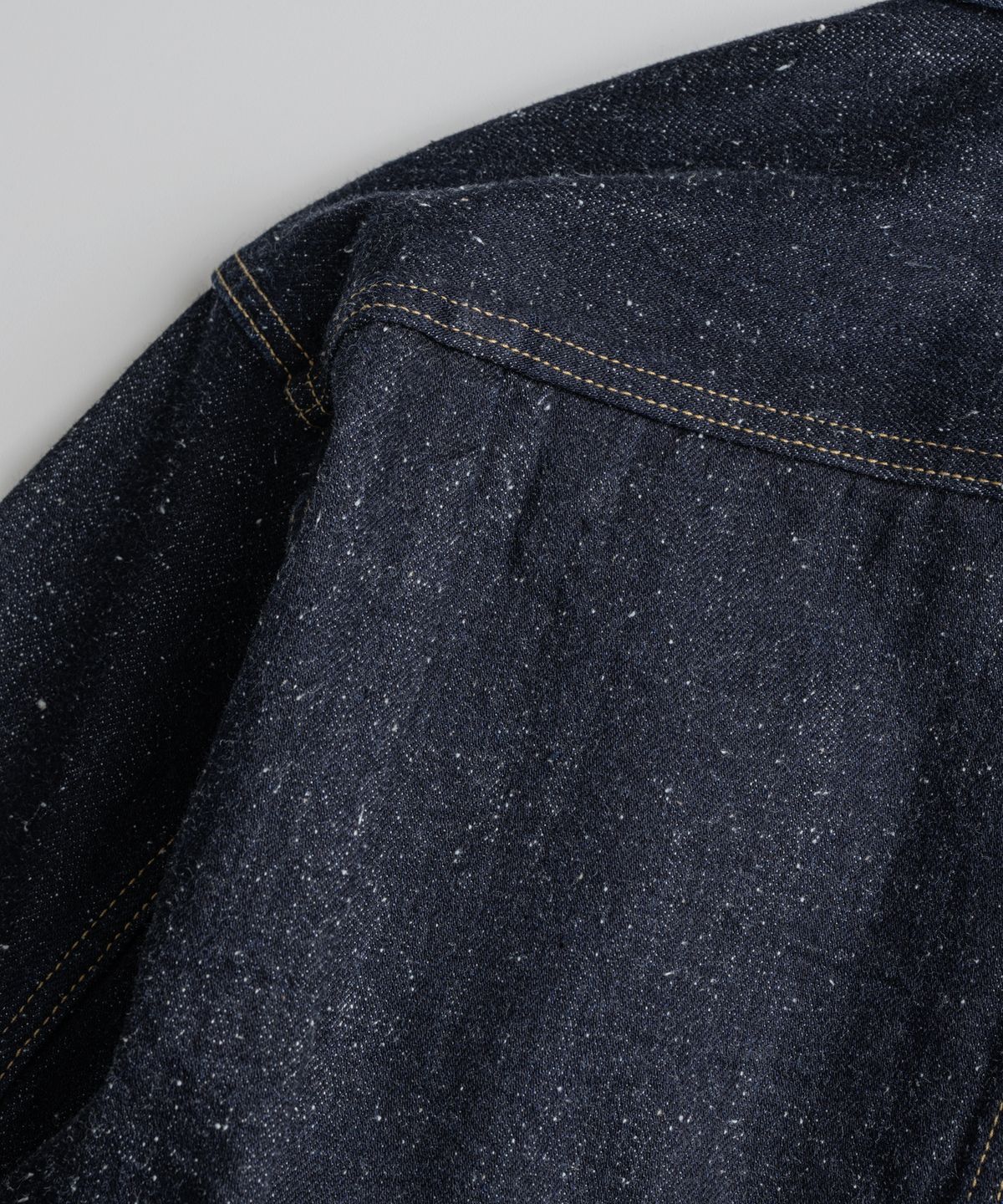 비헤비어(BEHEAVYER) DISTRESSED TYPE-1 DENIM JACKET nep indigo
