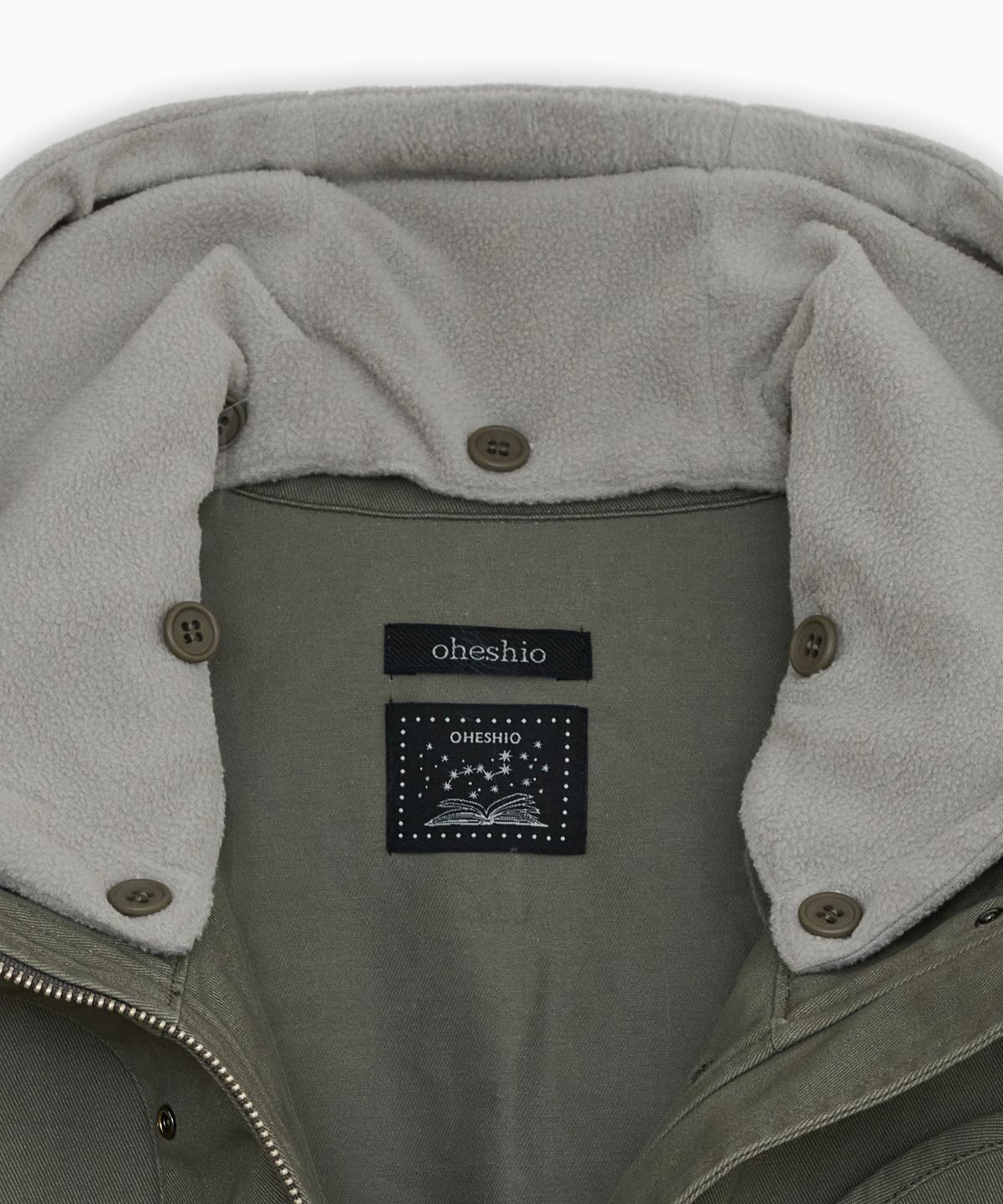 오헤시오(OHESHIO) ROUND POCKET FISHTAIL JACKET, KHAKI