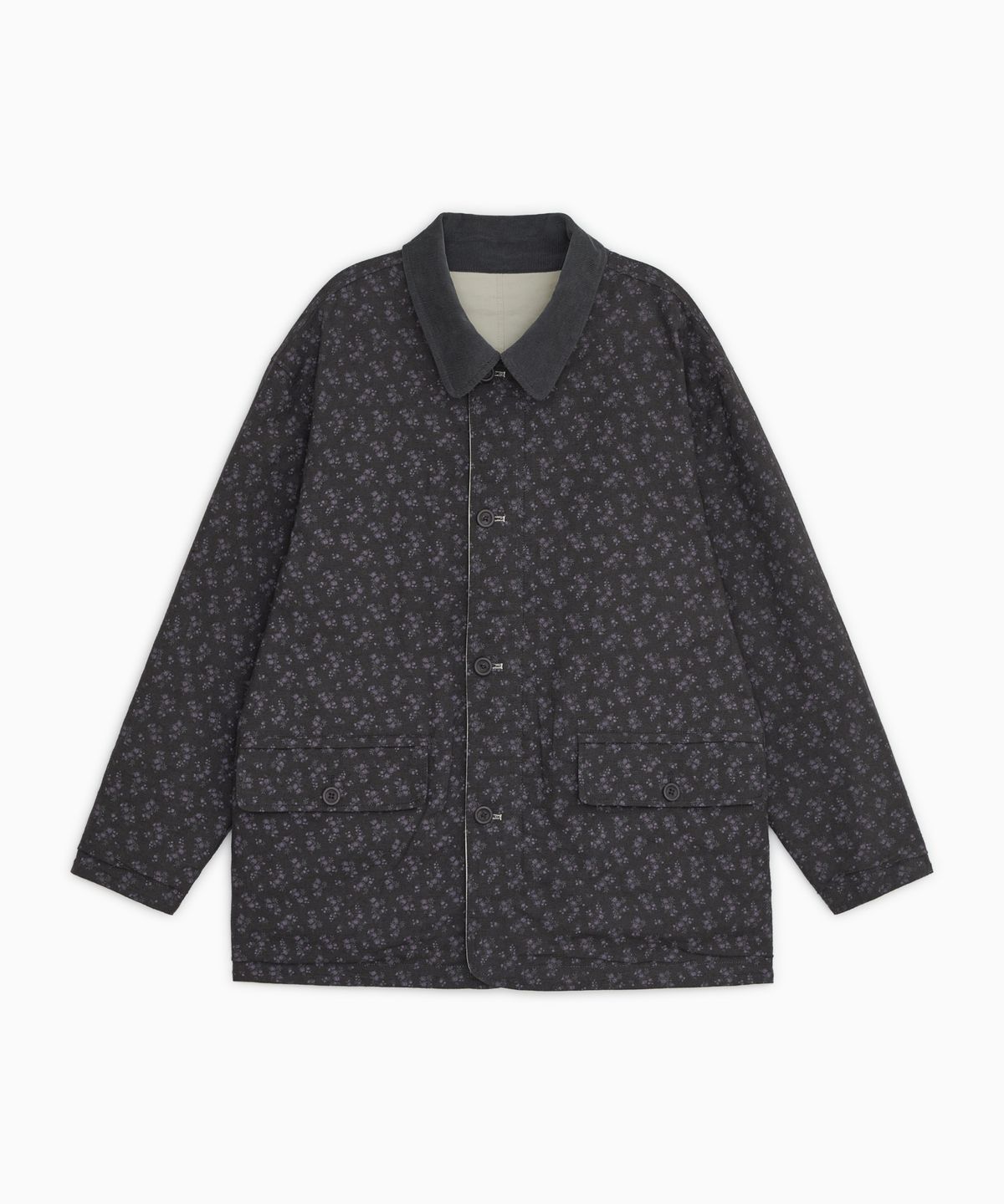 오헤시오(OHESHIO) REVERSIBLE FLORAL COTTON JACKET, BEIGE
