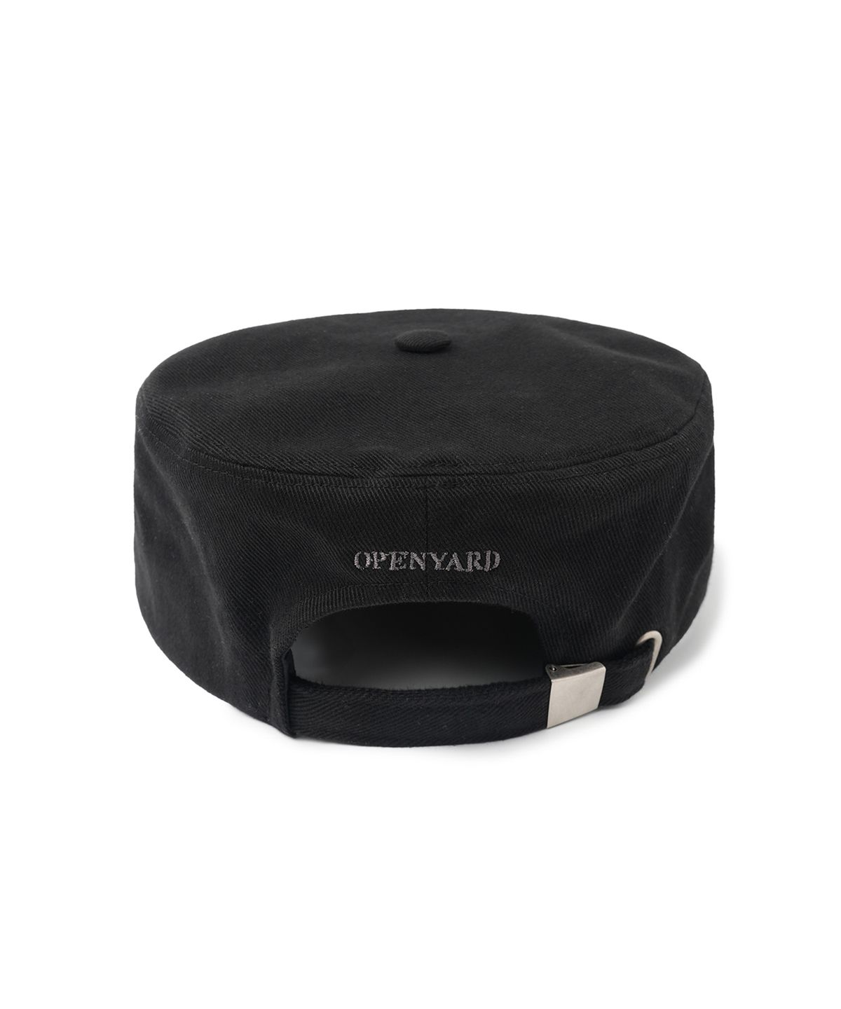 오픈야드(오와이)(OPENYARD(OY)) LAUREL NAPOLEON PILLBOX CAP - BLACK