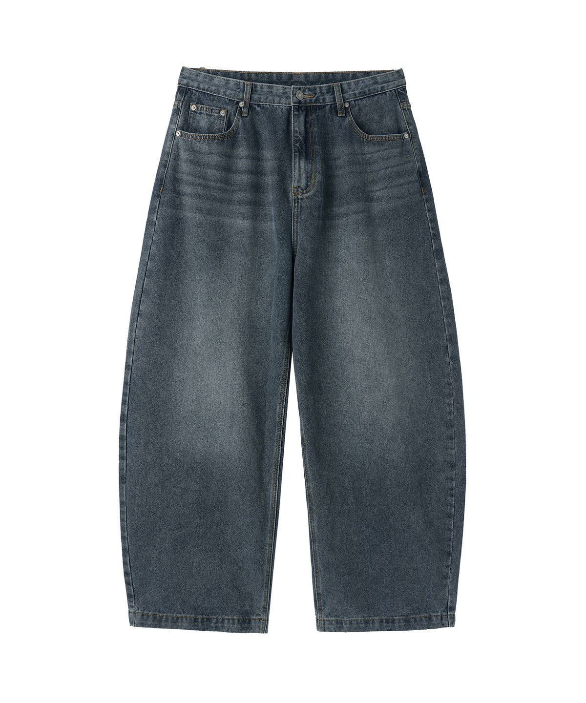 오픈야드(오와이)(OPENYARD(OY)) LASER WIDE VOLUME PANTS - DEEP BLUE