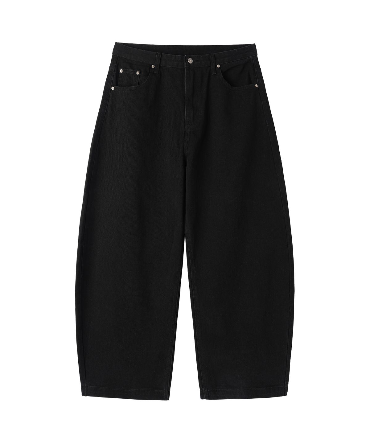 오픈야드(오와이)(OPENYARD(OY)) LASER WIDE VOLUME PANTS - BLACK