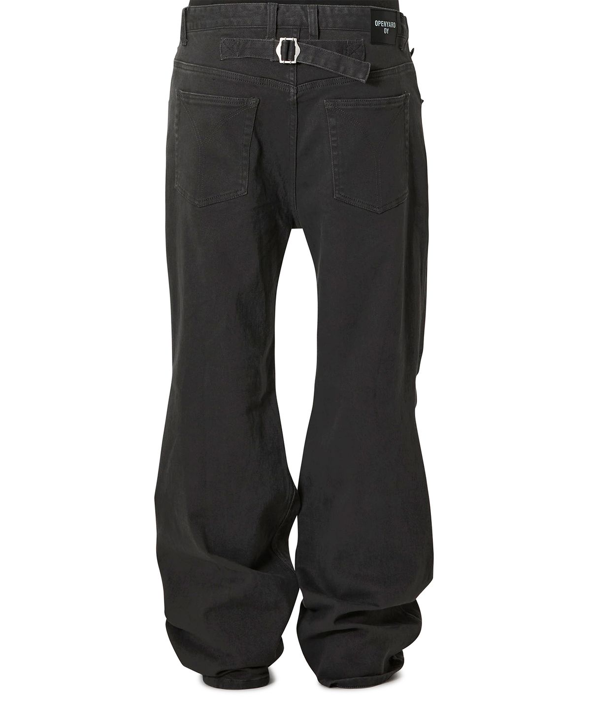 오픈야드(오와이)(OPENYARD(OY)) CONTOUR FLARE CARGO PANTS - CHARCOAL