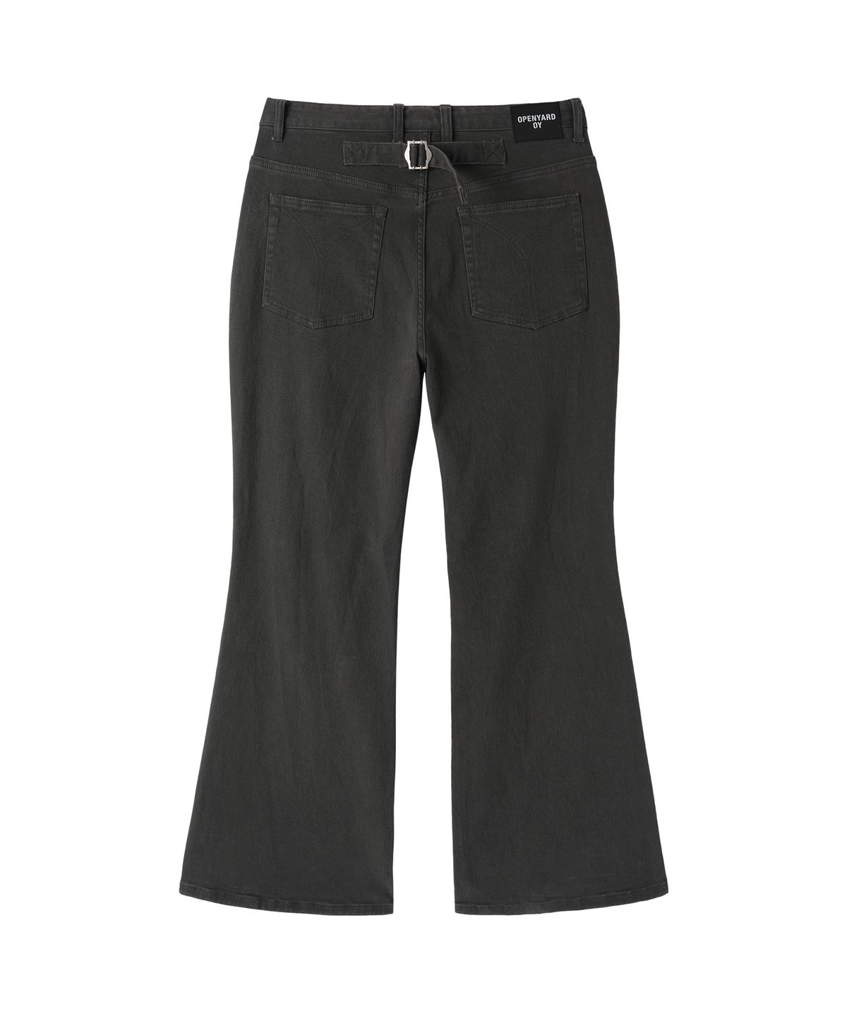 오픈야드(오와이)(OPENYARD(OY)) CONTOUR FLARE CARGO PANTS - CHARCOAL