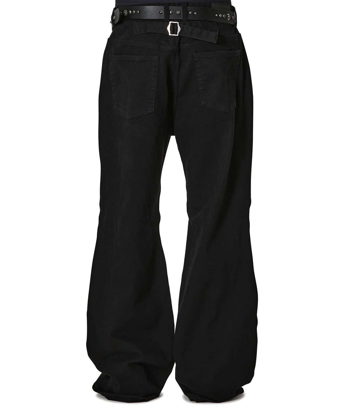 오픈야드(오와이)(OPENYARD(OY)) CONTOUR FLARE CARGO PANTS - BLACK