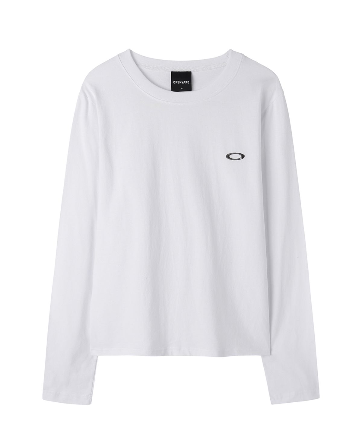 오픈야드(오와이)(OPENYARD(OY)) CROSS ARRAY L/S TEE - WHITE