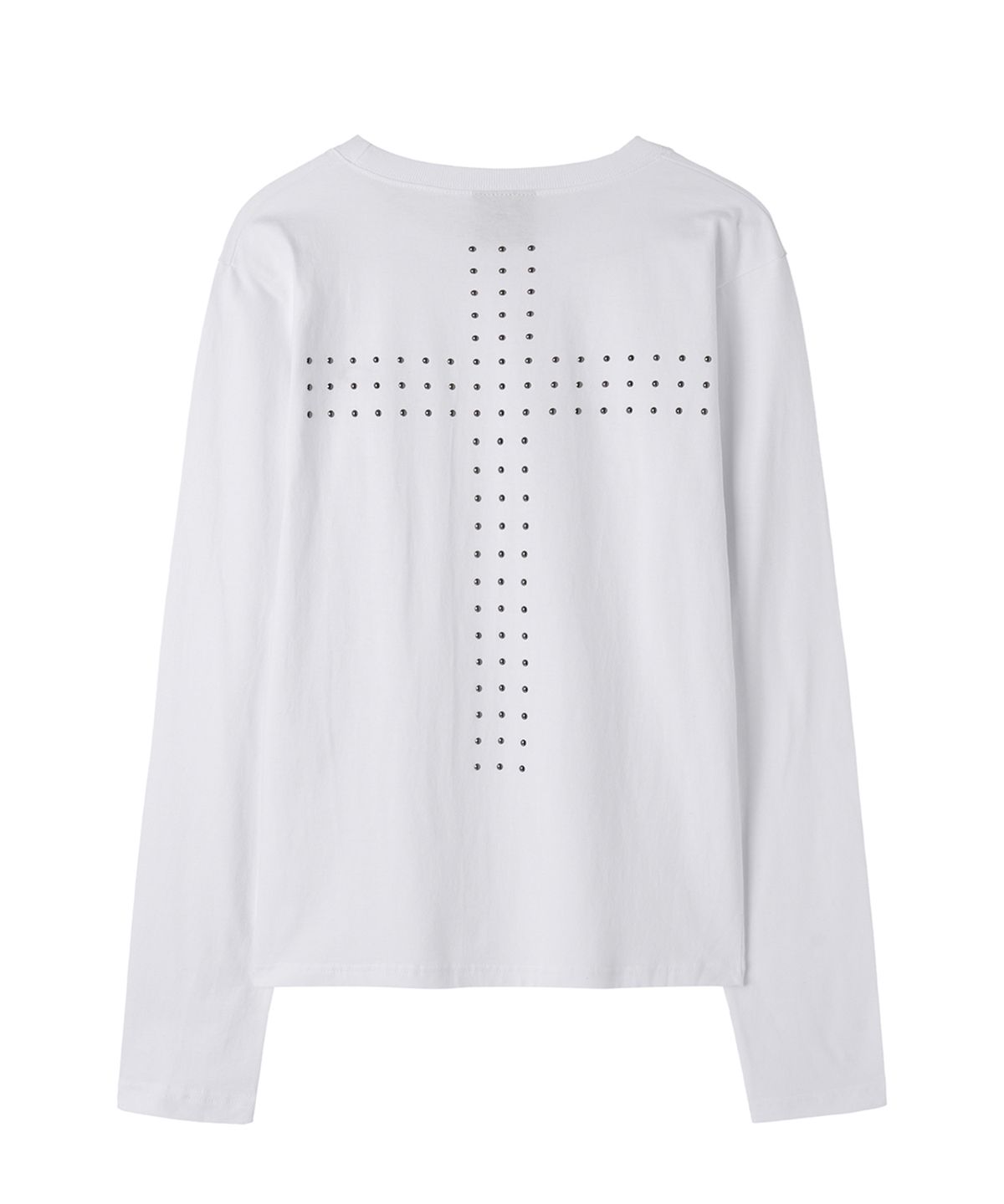 오픈야드(오와이)(OPENYARD(OY)) CROSS ARRAY L/S TEE - WHITE