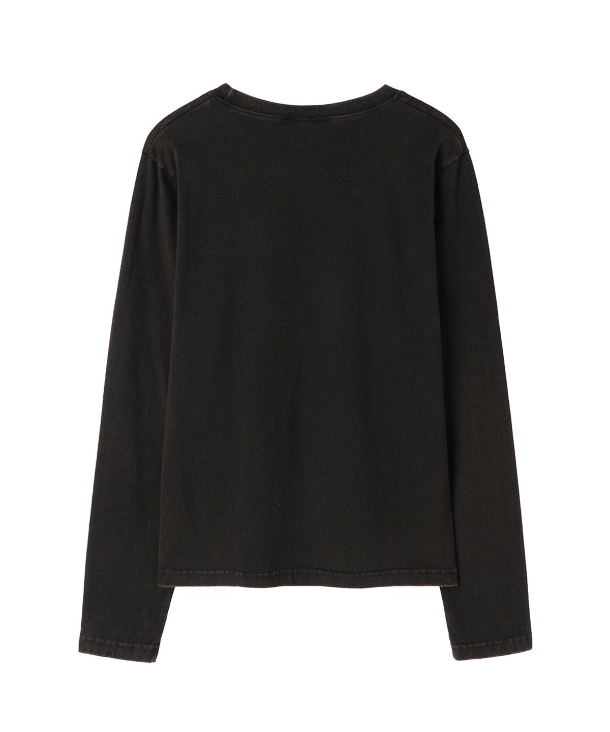 오픈야드(오와이)(OPENYARD(OY)) PRAY HARD WASHED L/S TEE - WASHED BLACK