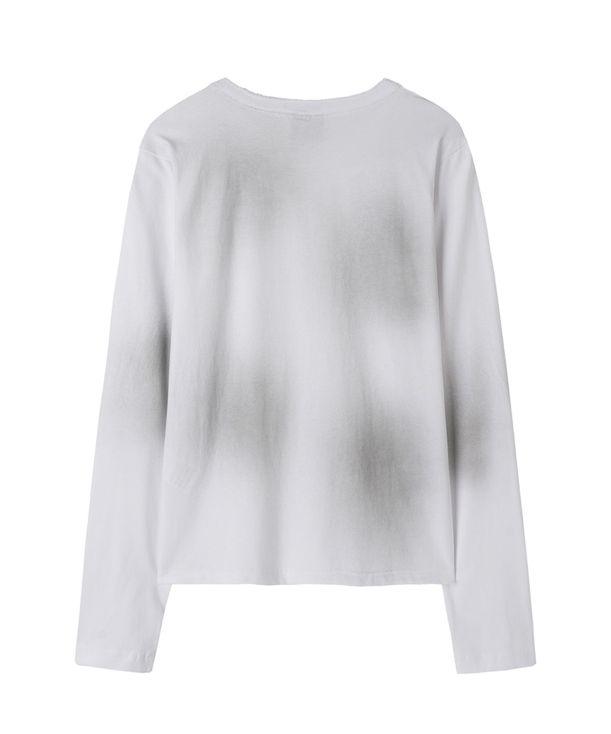 오픈야드(오와이)(OPENYARD(OY)) DIRTY STENCIL HENLEY L/S TEE - WHITE