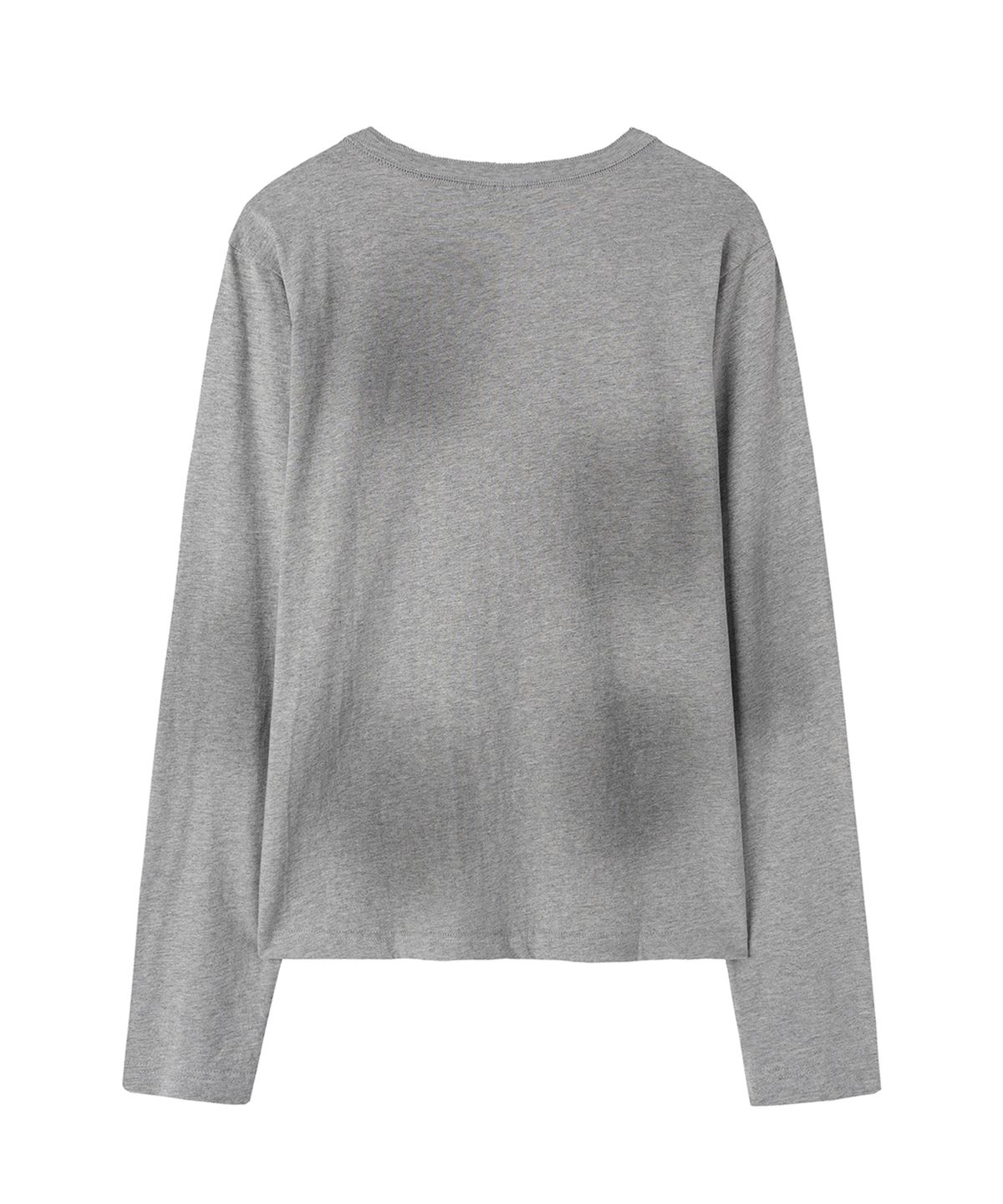 오픈야드(오와이)(OPENYARD(OY)) DIRTY STENCIL HENLEY L/S TEE - MELANGE