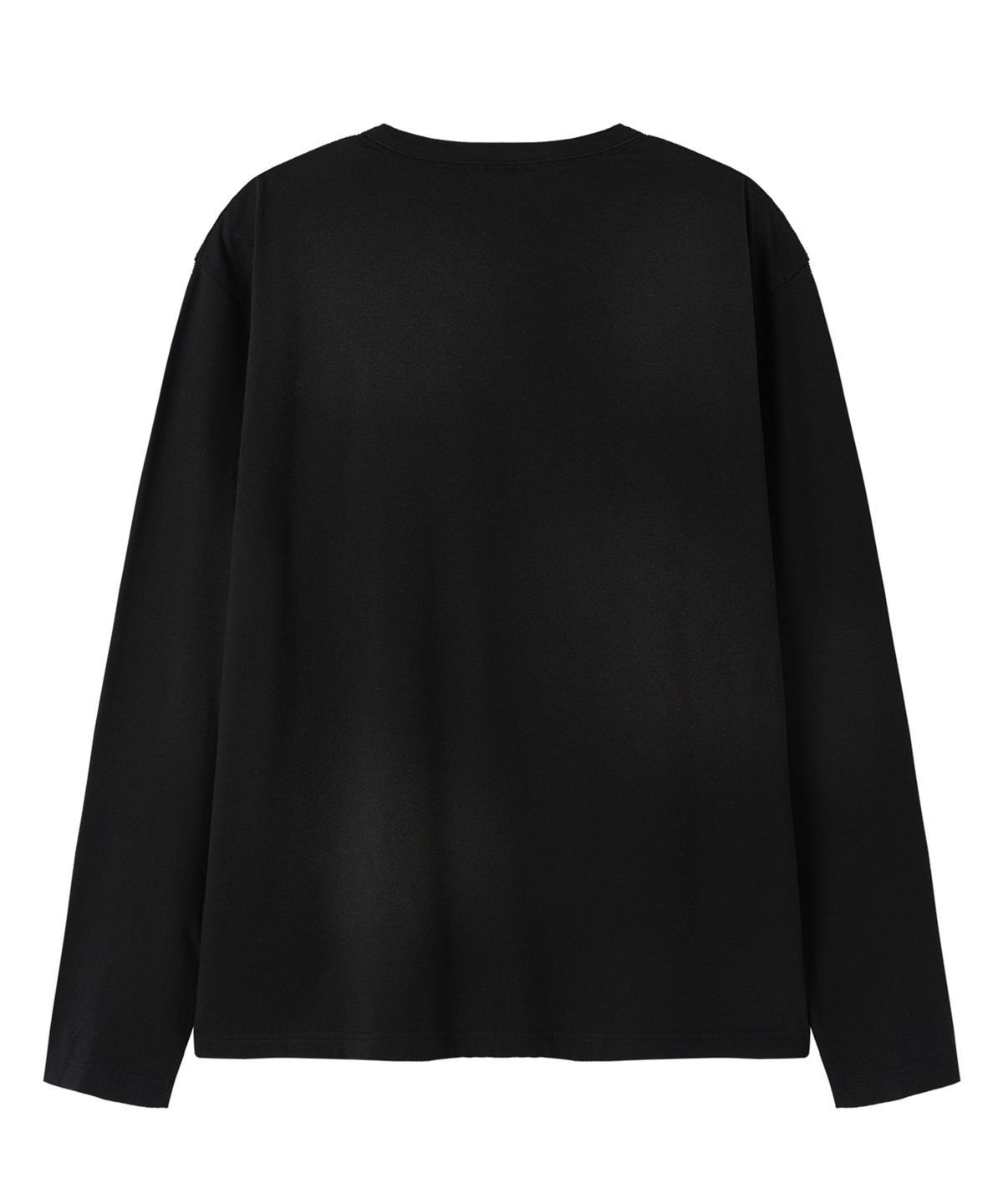오픈야드(오와이)(OPENYARD(OY)) DIRTY STENCIL HENLEY L/S TEE - BLACK
