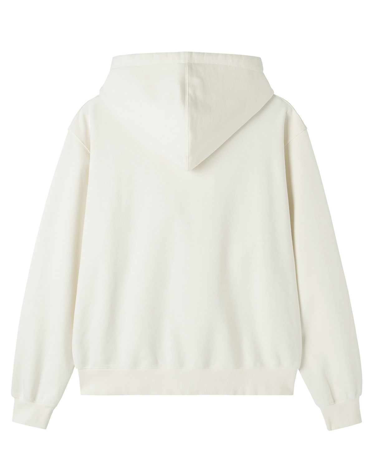 오픈야드(오와이)(OPENYARD(OY)) LOGO PATCH HOODIE ZIP UP - WHITE