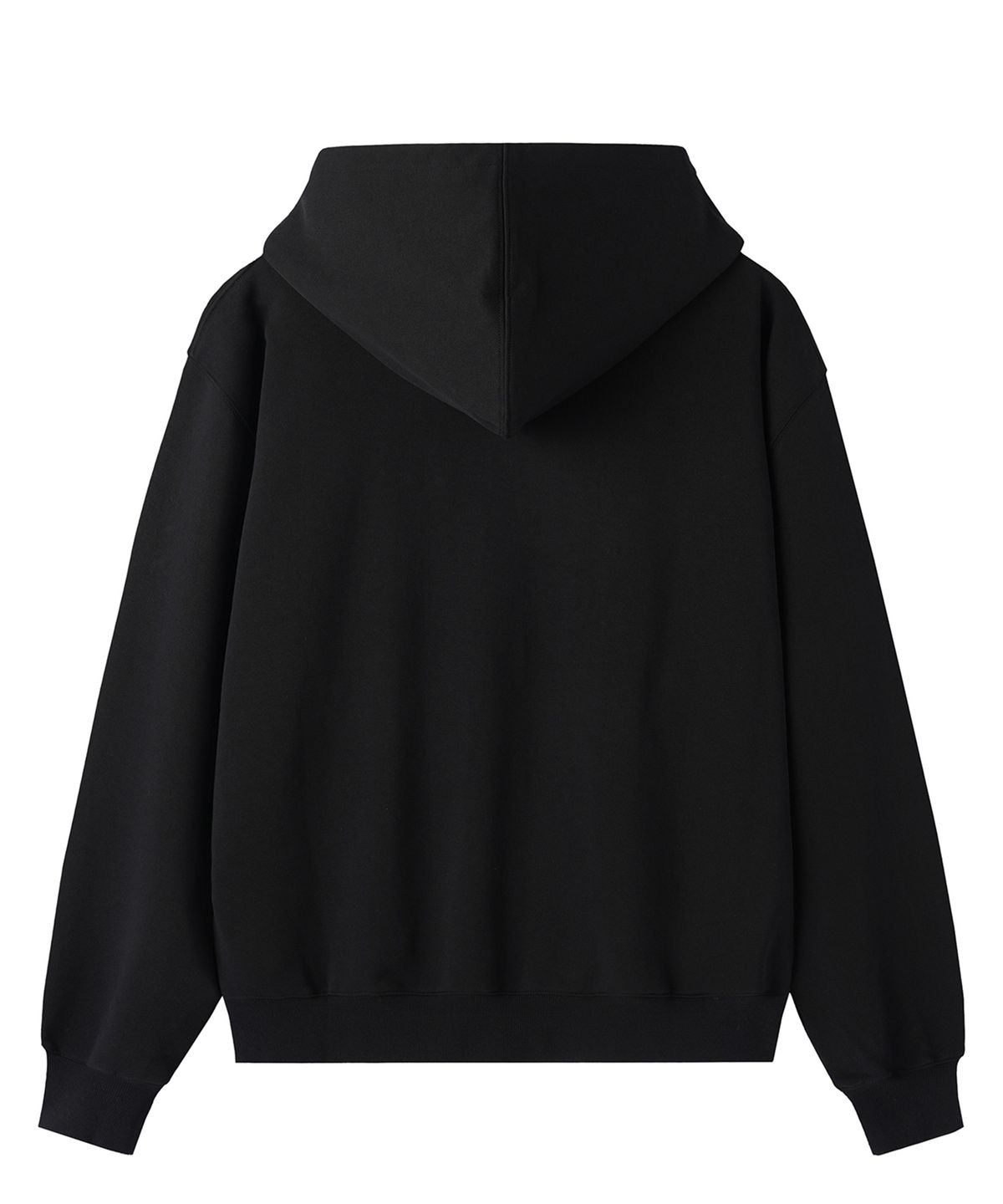 오픈야드(오와이)(OPENYARD(OY)) RIVET HENLEY HOODIE - BLACK
