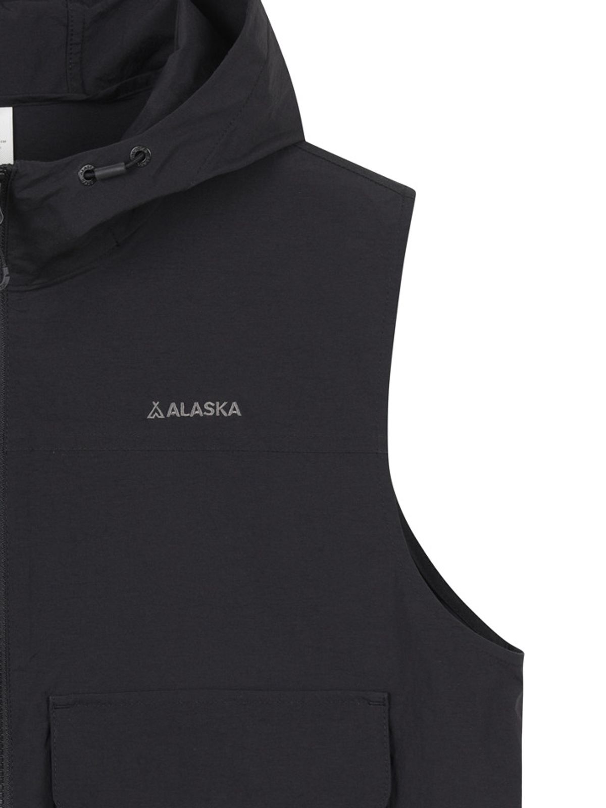 알래스카(ALASKA) 여성 경량 나일론스판 후드 베스트_PAG2VP2420BK
