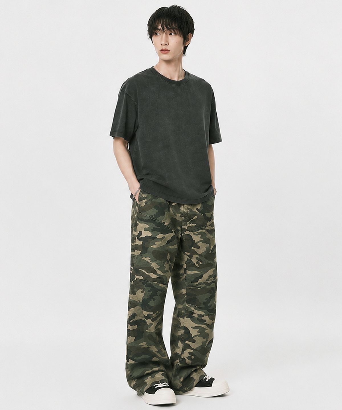 아에레(AERE) 컷 립스탑 카모 팬츠