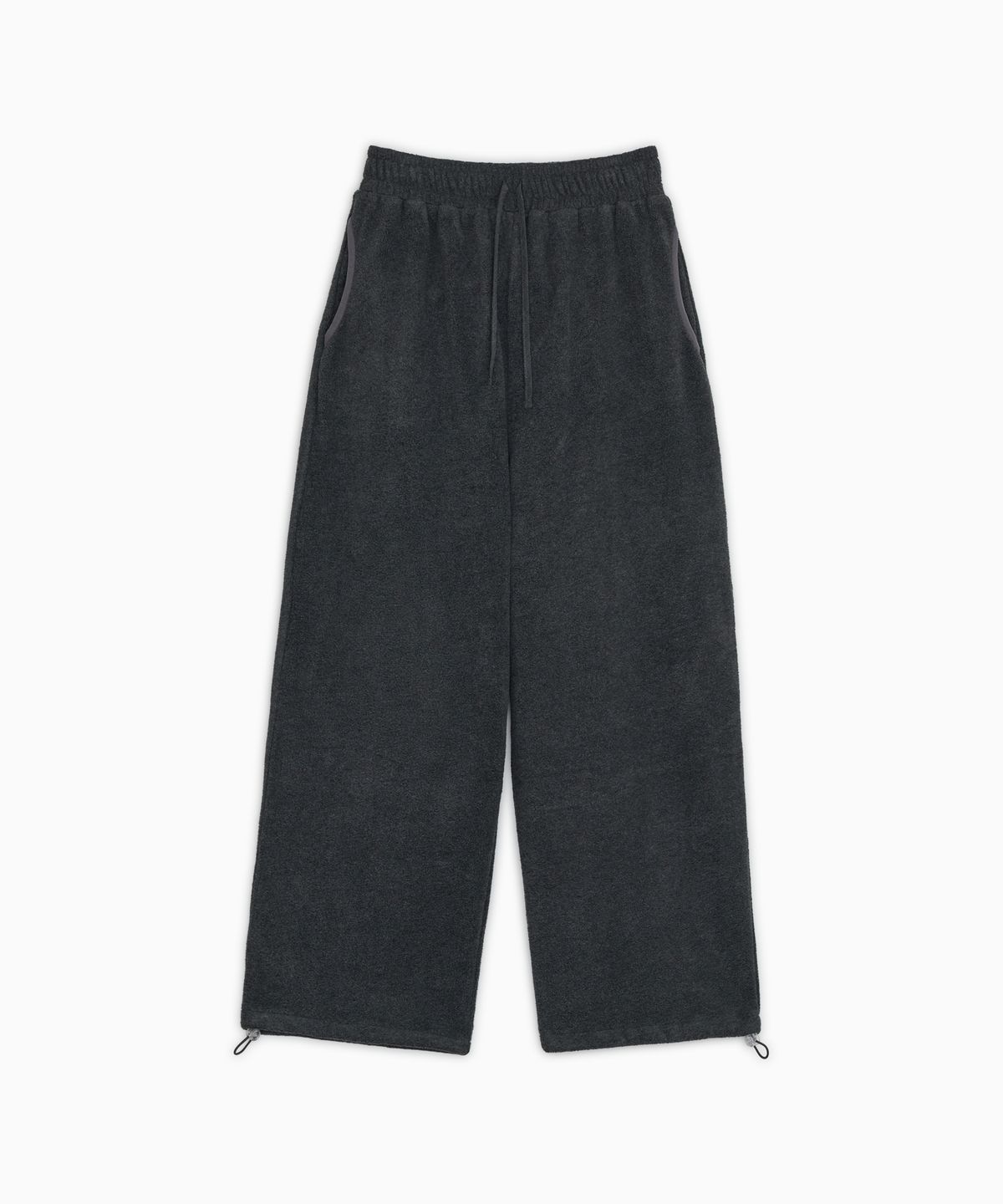 오헤시오(OHESHIO) SIGNATURE EMBROIDERY FLEECE PANTS, CHARCOAL