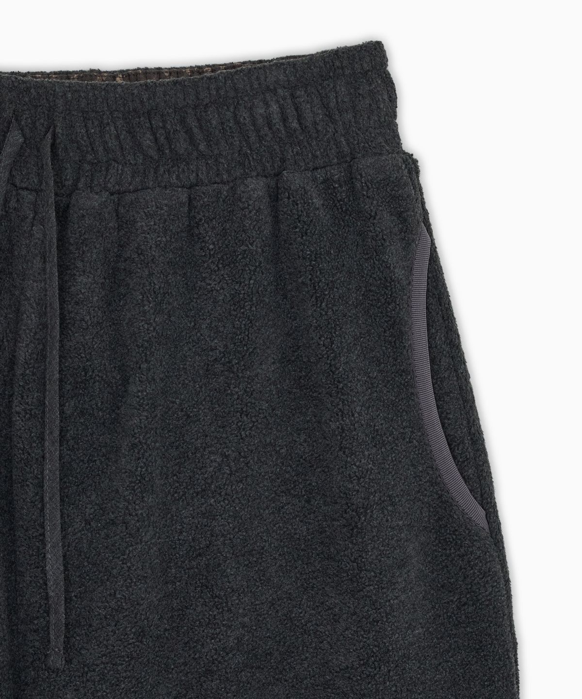 오헤시오(OHESHIO) SIGNATURE EMBROIDERY FLEECE PANTS, CHARCOAL
