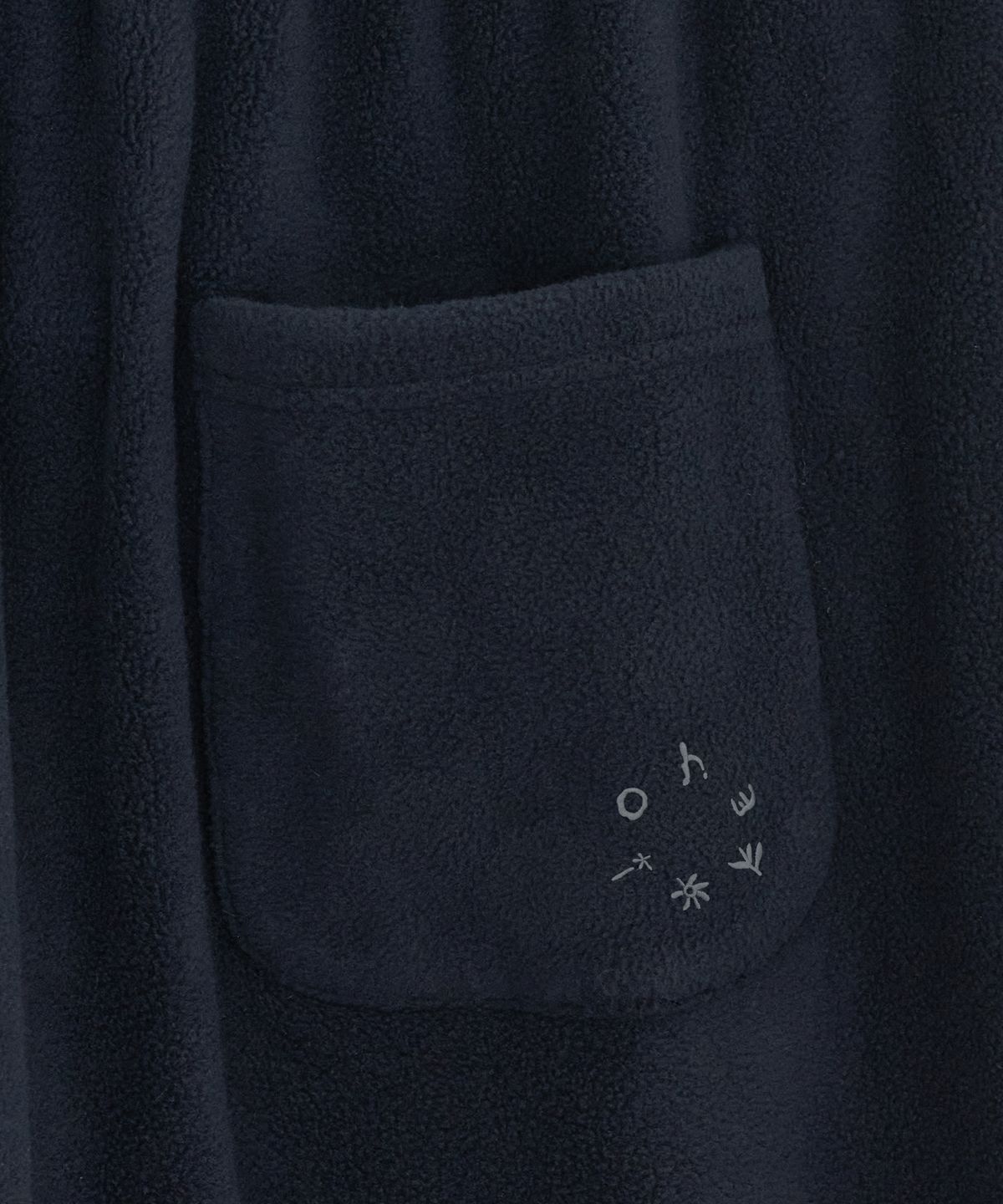 오헤시오(OHESHIO) SIGNATURE EMBROIDERY FLEECE PANTS, NAVY