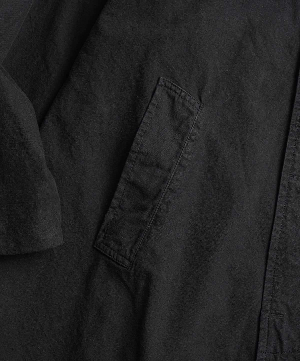 비헤비어(BEHEAVYER) DYED C/L ROVER COAT black