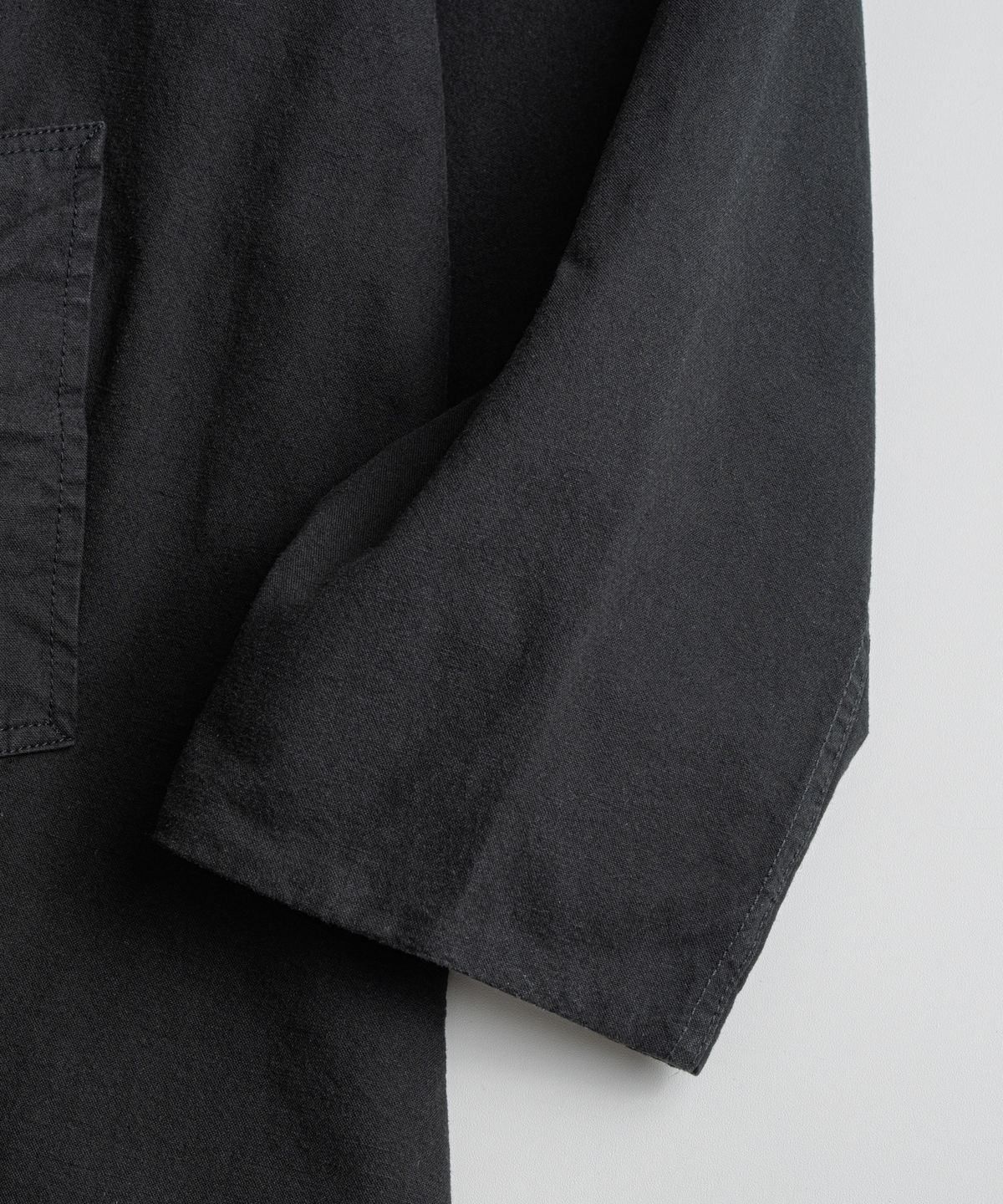 비헤비어(BEHEAVYER) DYED C/L ROVER COAT black