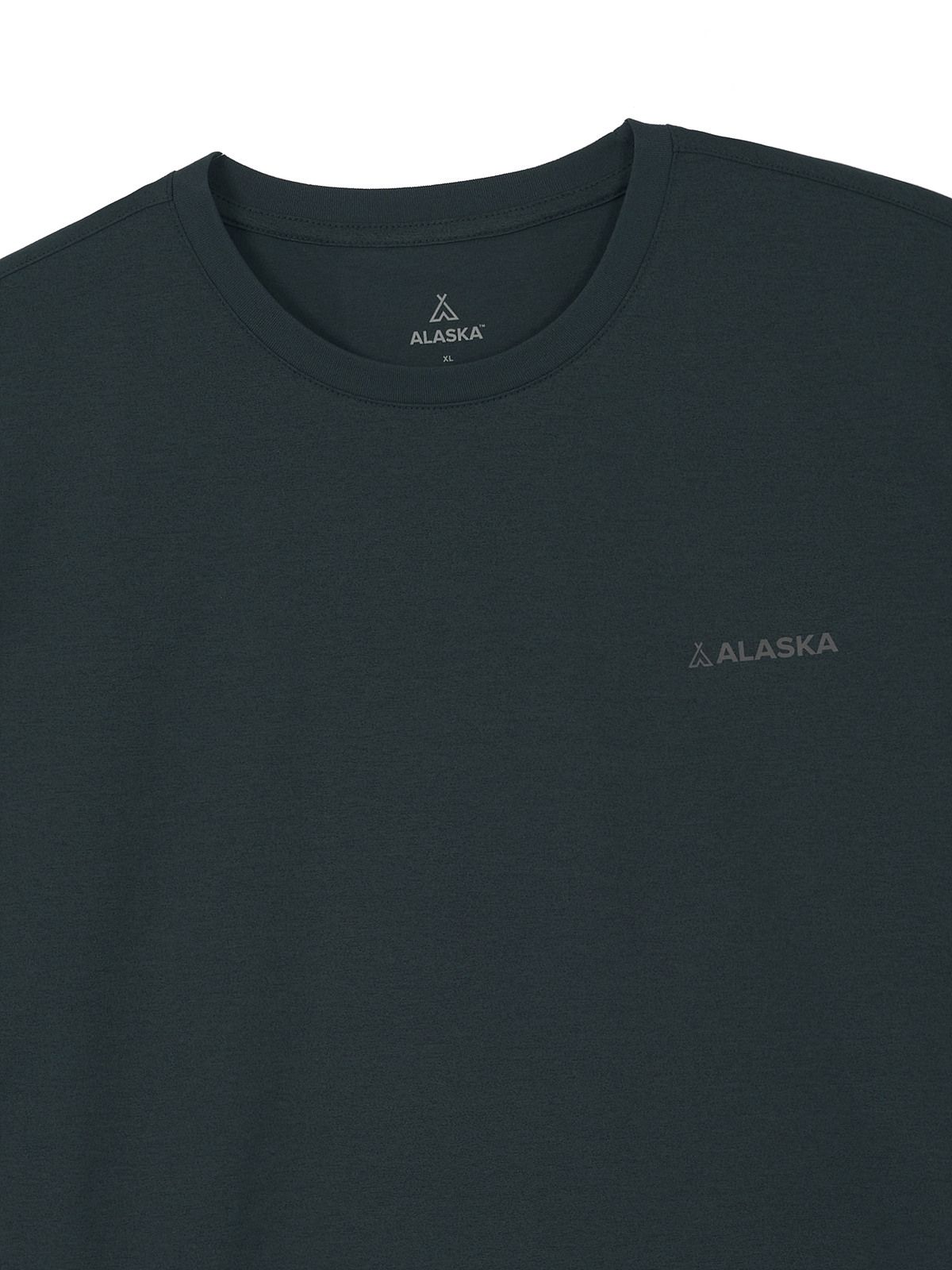알래스카(ALASKA) 남성 알래스카 니트소로나 로고 반팔티_PAG2TS1410TGN