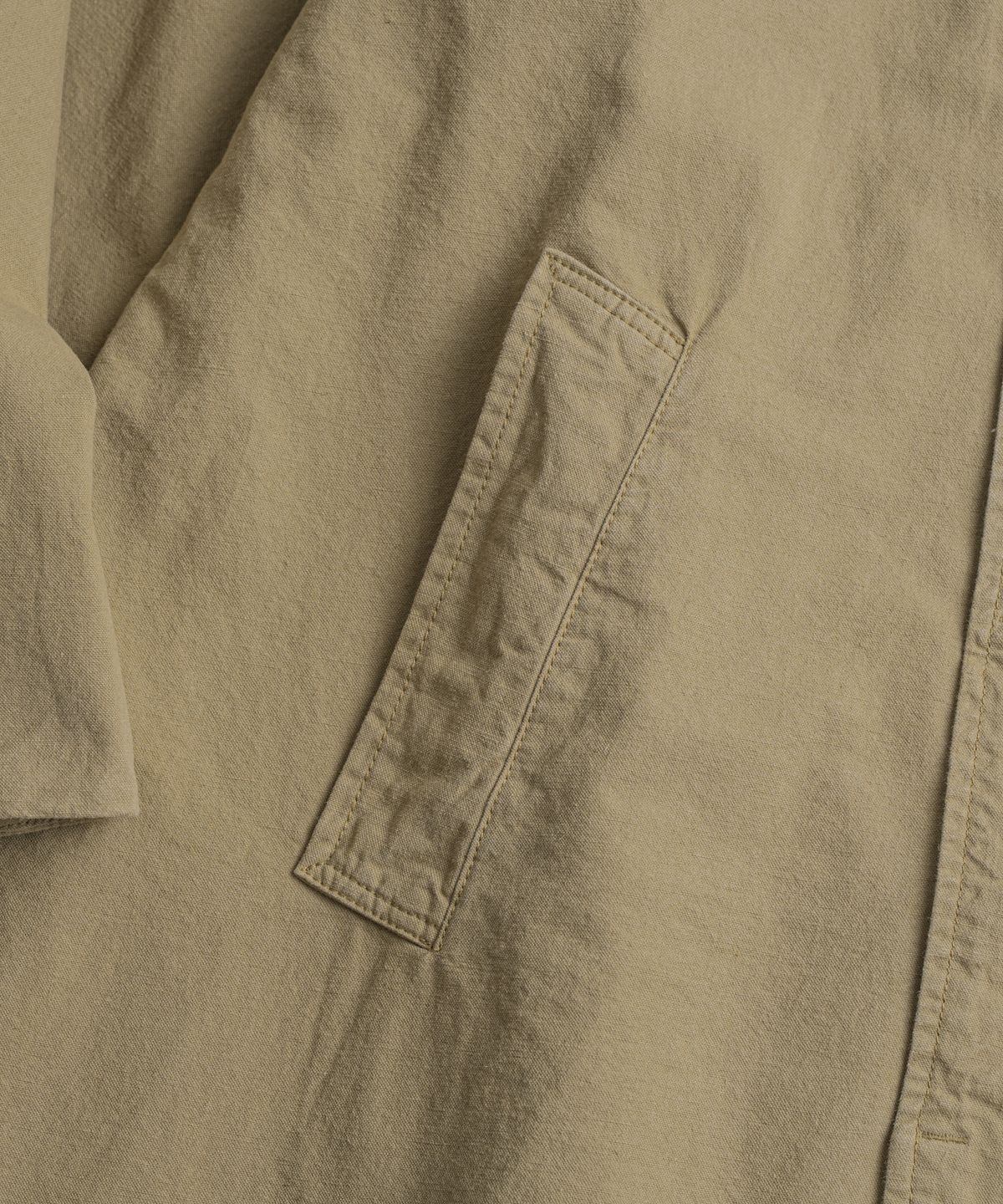 비헤비어(BEHEAVYER) DYED C/L ROVER COAT khaki