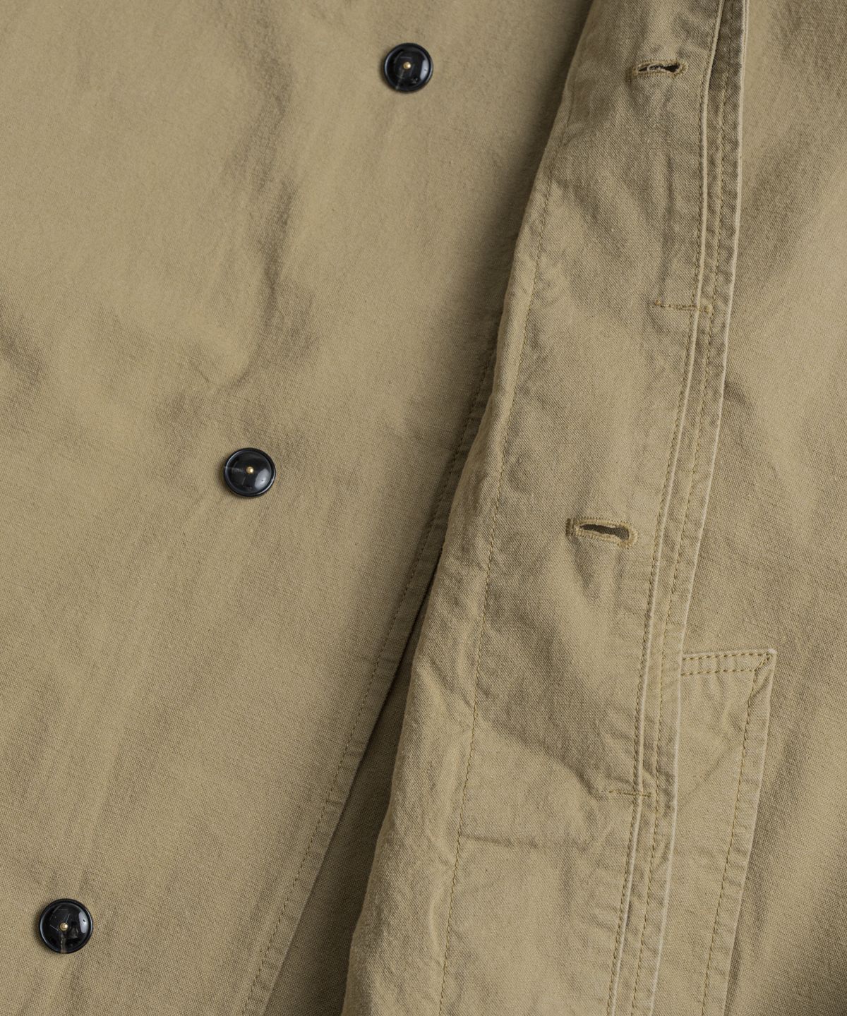 비헤비어(BEHEAVYER) DYED C/L ROVER COAT khaki