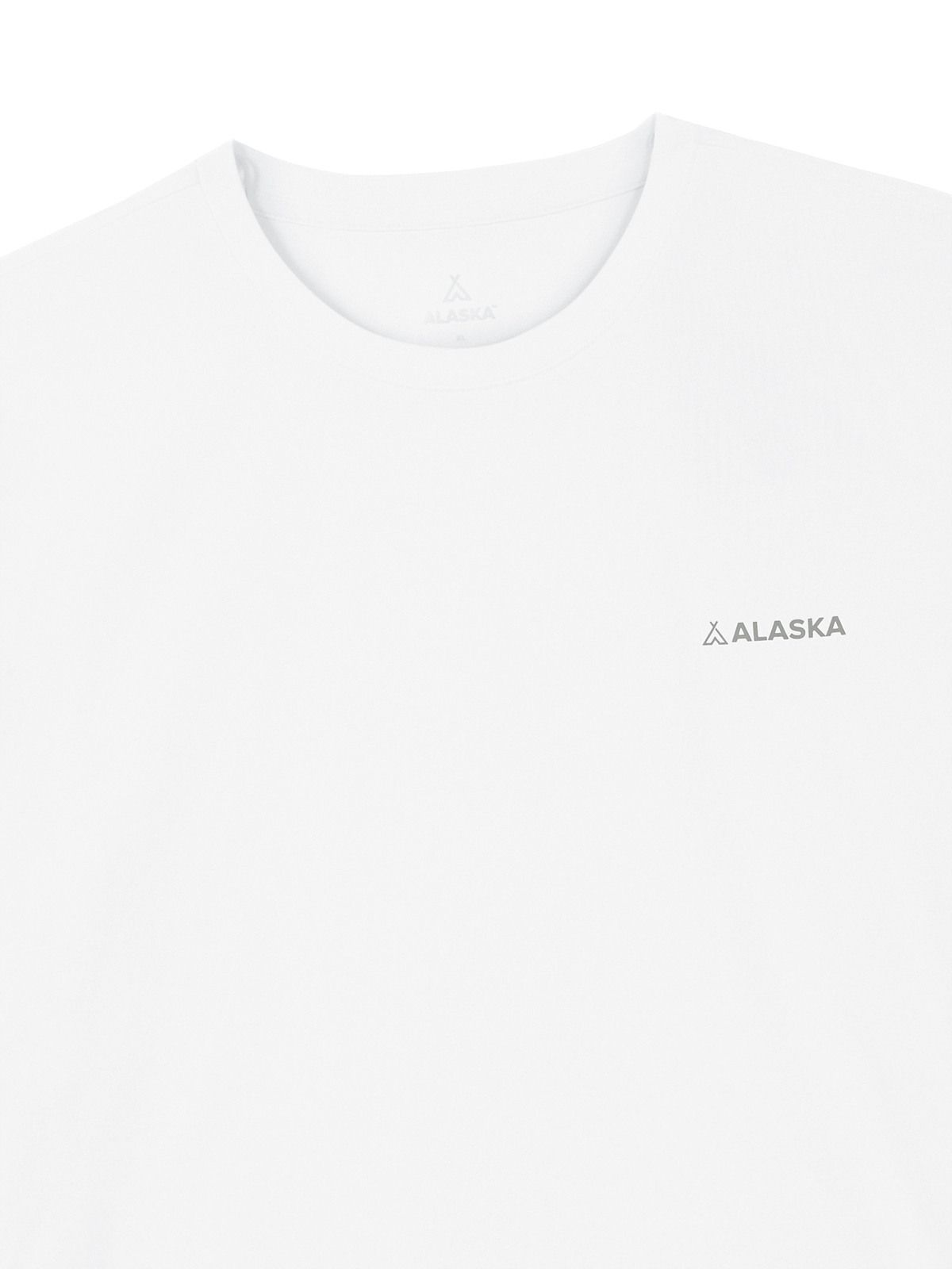 알래스카(ALASKA) 남성 알래스카 니트소로나 로고 반팔티_PAG2TS1410OWT