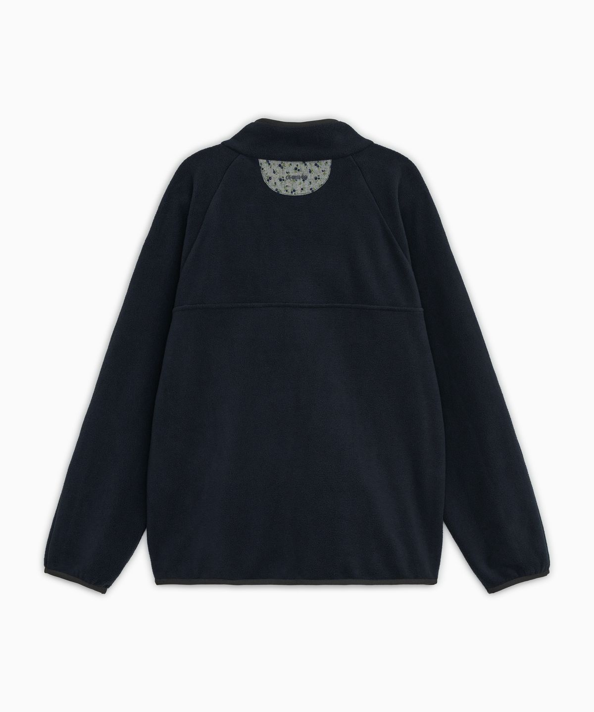 오헤시오(OHESHIO) FLORAL CONTRAST FLEECE PULLOVER, NAVY