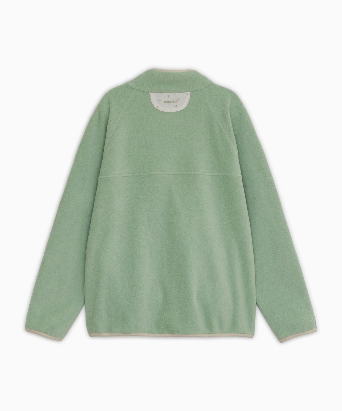 오헤시오(OHESHIO) FLORAL CONTRAST FLEECE PULLOVER, MINT