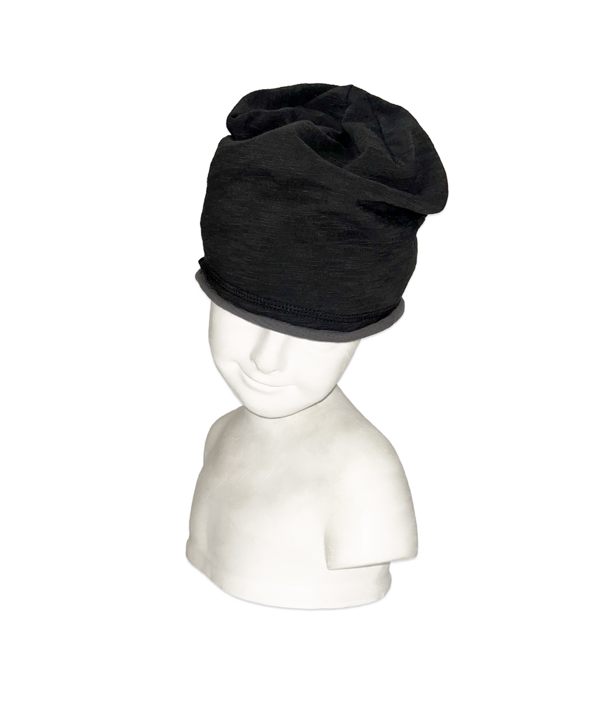 마스컴퍼니(MASCOMPANY) Layered beanie - Black