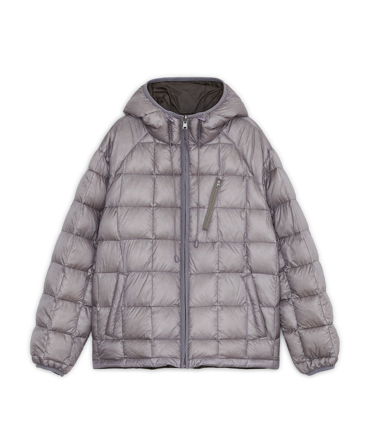 오헤시오(OHESHIO) REVERSIBLE FLORAL GRAPHIC DUCK DOWN, LIGHT PURPLE