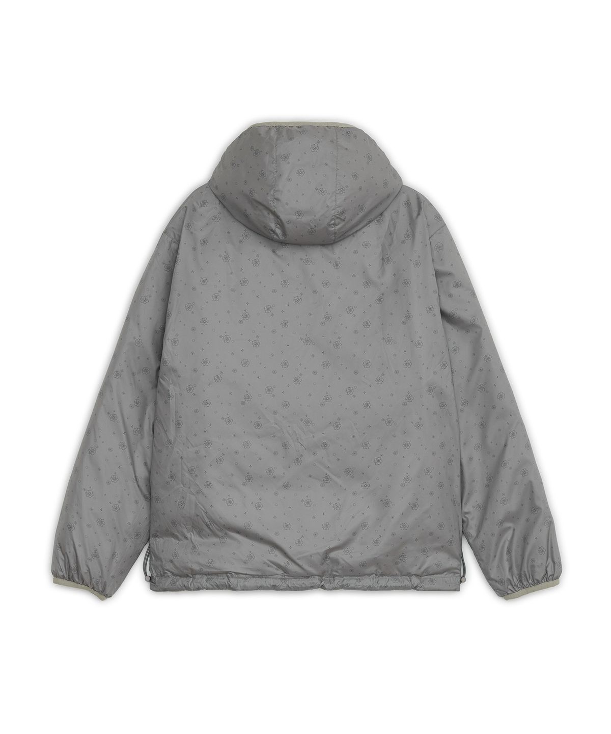 오헤시오(OHESHIO) REVERSIBLE FLORAL GRAPHIC DUCK DOWN, LIGHT GRAY