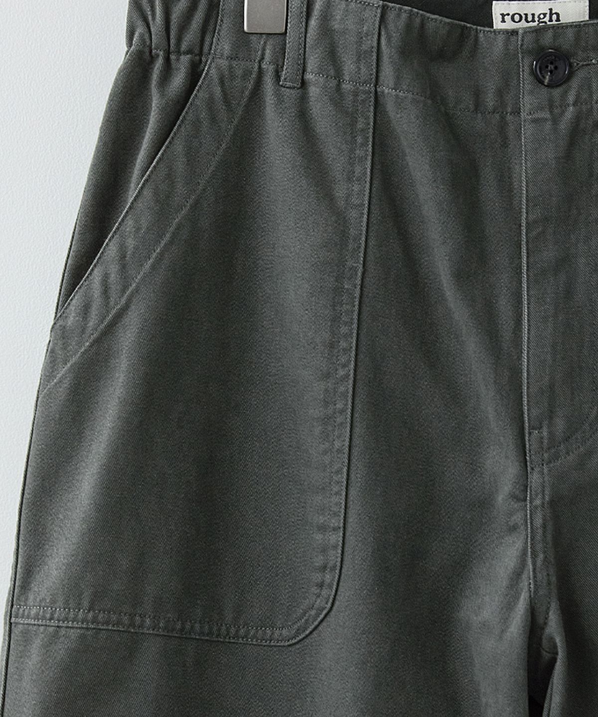 러프사이드(ROUGHSIDE) Elastic Fatigue Pants Graphite