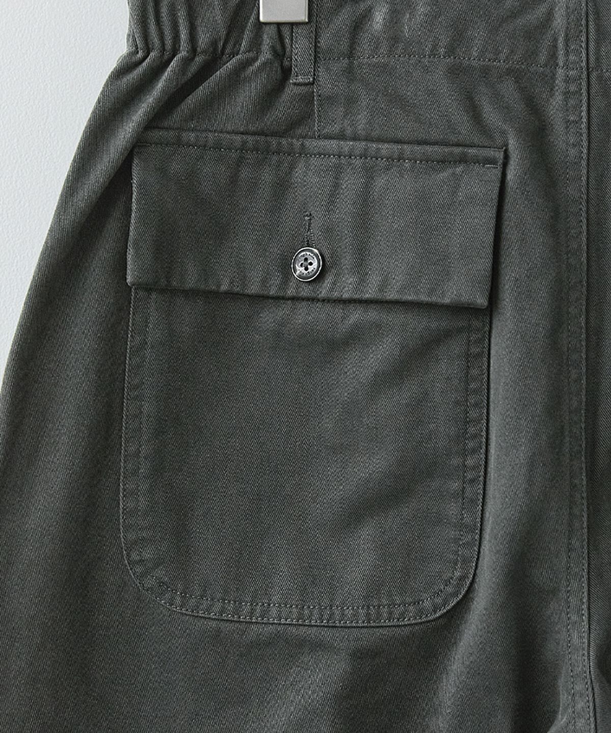러프사이드(ROUGHSIDE) Elastic Fatigue Pants Graphite