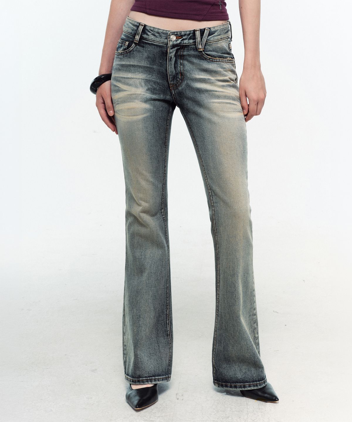 2000아카이브스(2000ARCHIVES) DEVON BOOTCUT JEAN (ASH BLUE)