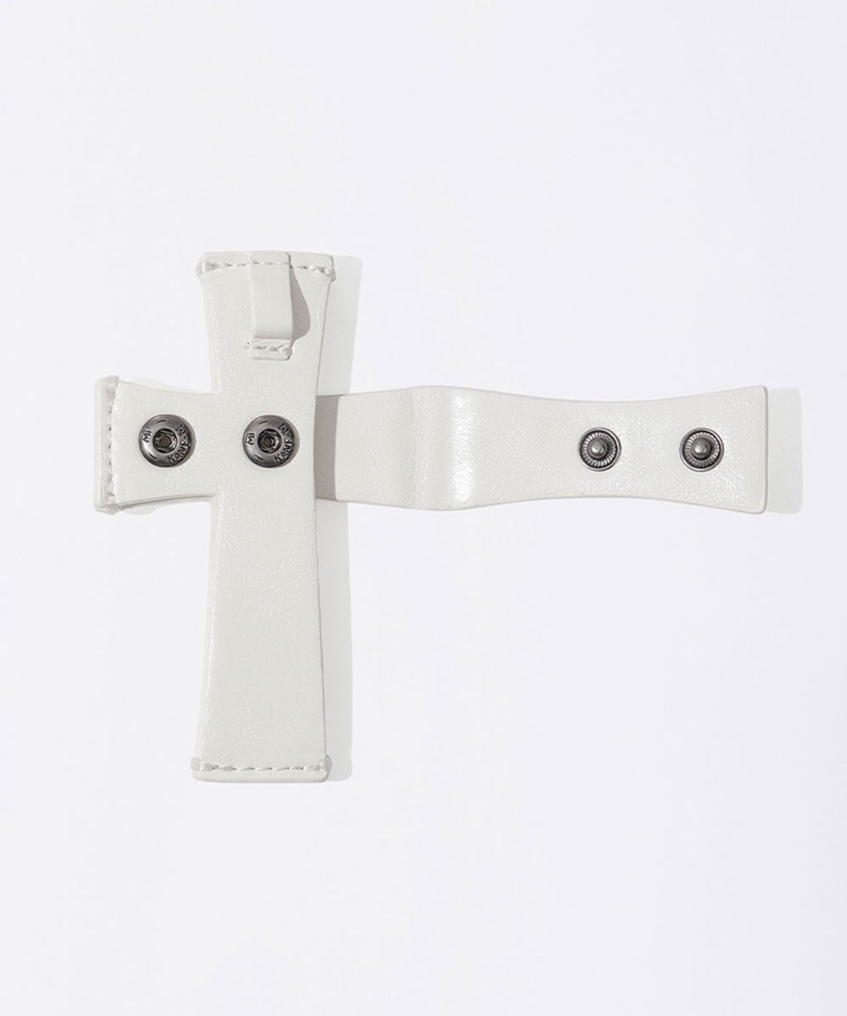 스컬프터(SCULPTOR) Cross Strap Wallet White