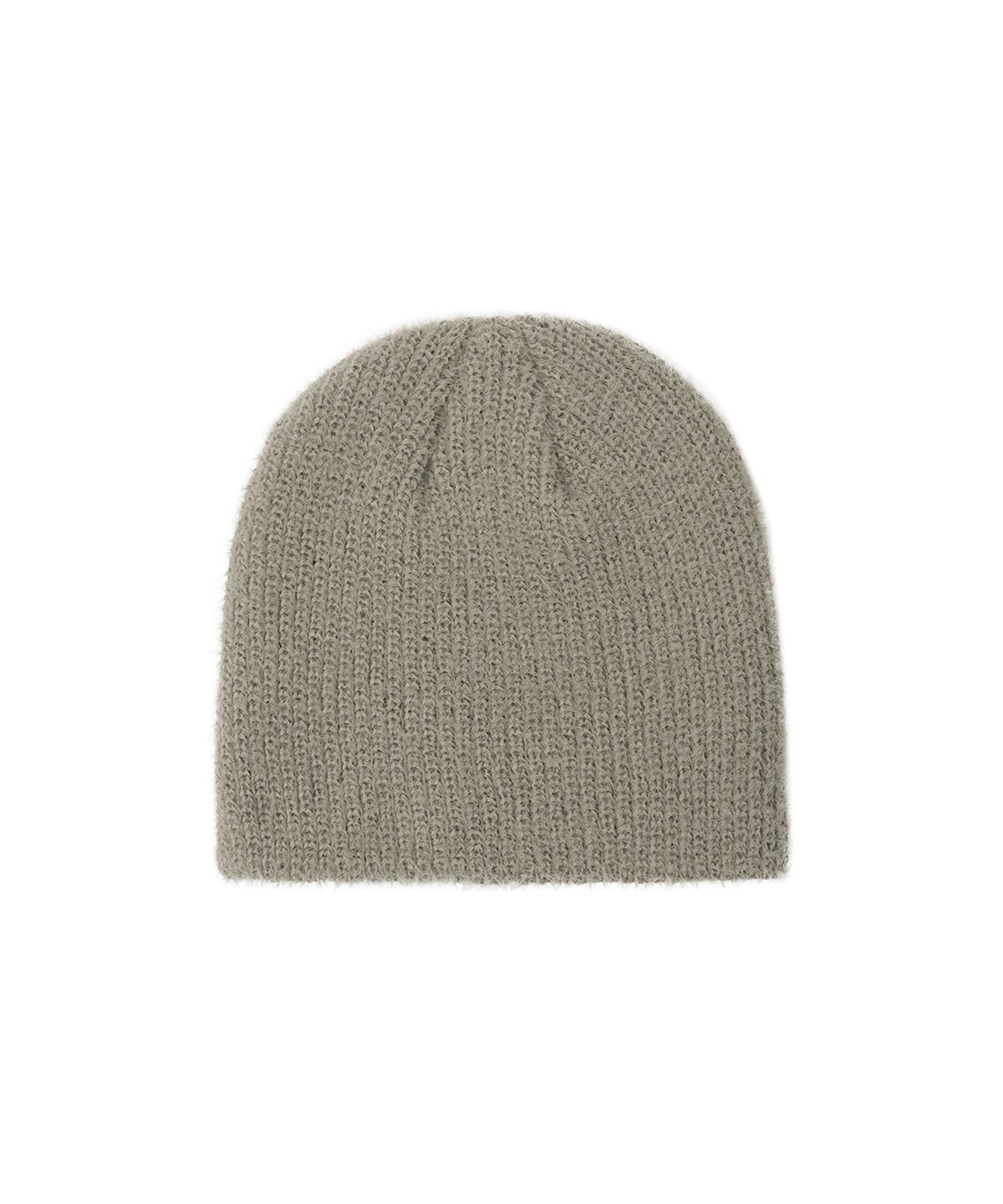 오픈야드(오와이)(OPENYARD(OY)) HAIRY METAL LOGO BEANIE - BEIGE