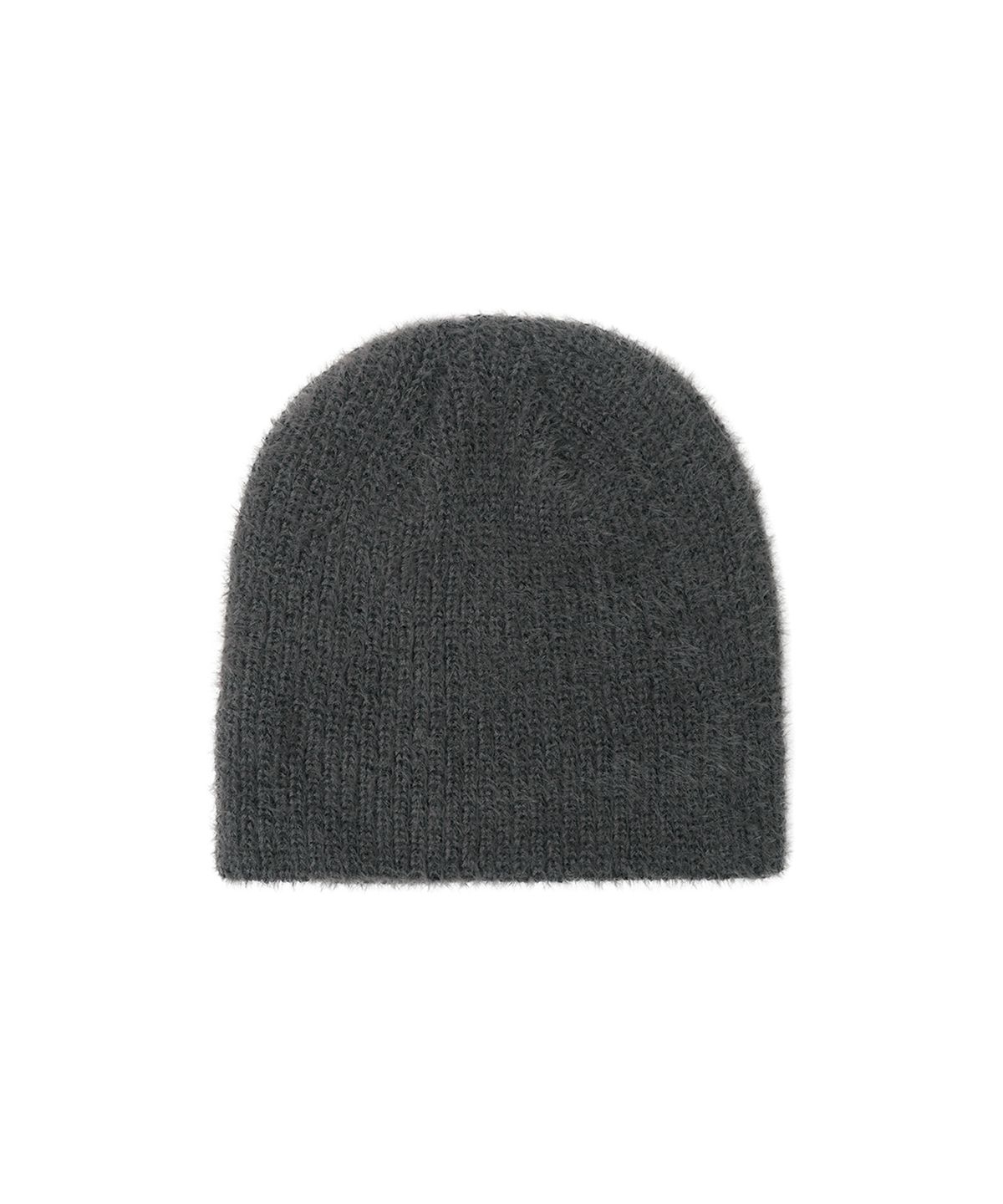 오픈야드(오와이)(OPENYARD(OY)) HAIRY METAL LOGO BEANIE - CHARCOAL