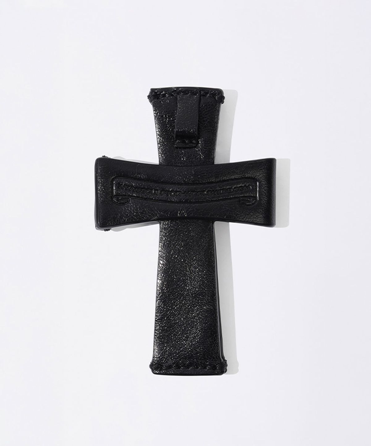 스컬프터(SCULPTOR) Cross Strap Wallet Black