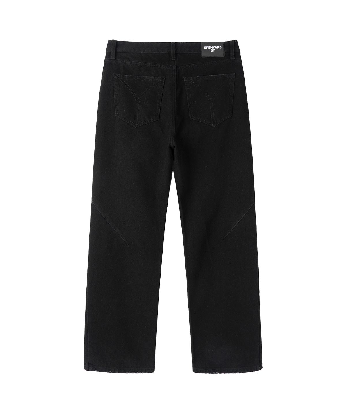 오픈야드(오와이)(OPENYARD(OY)) DART WASHED FLARE PANTS - BLACK