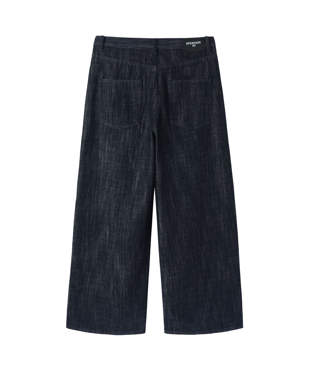 오픈야드(오와이)(OPENYARD(OY)) STITCHED WIDE HEM PANTS - INDIGO